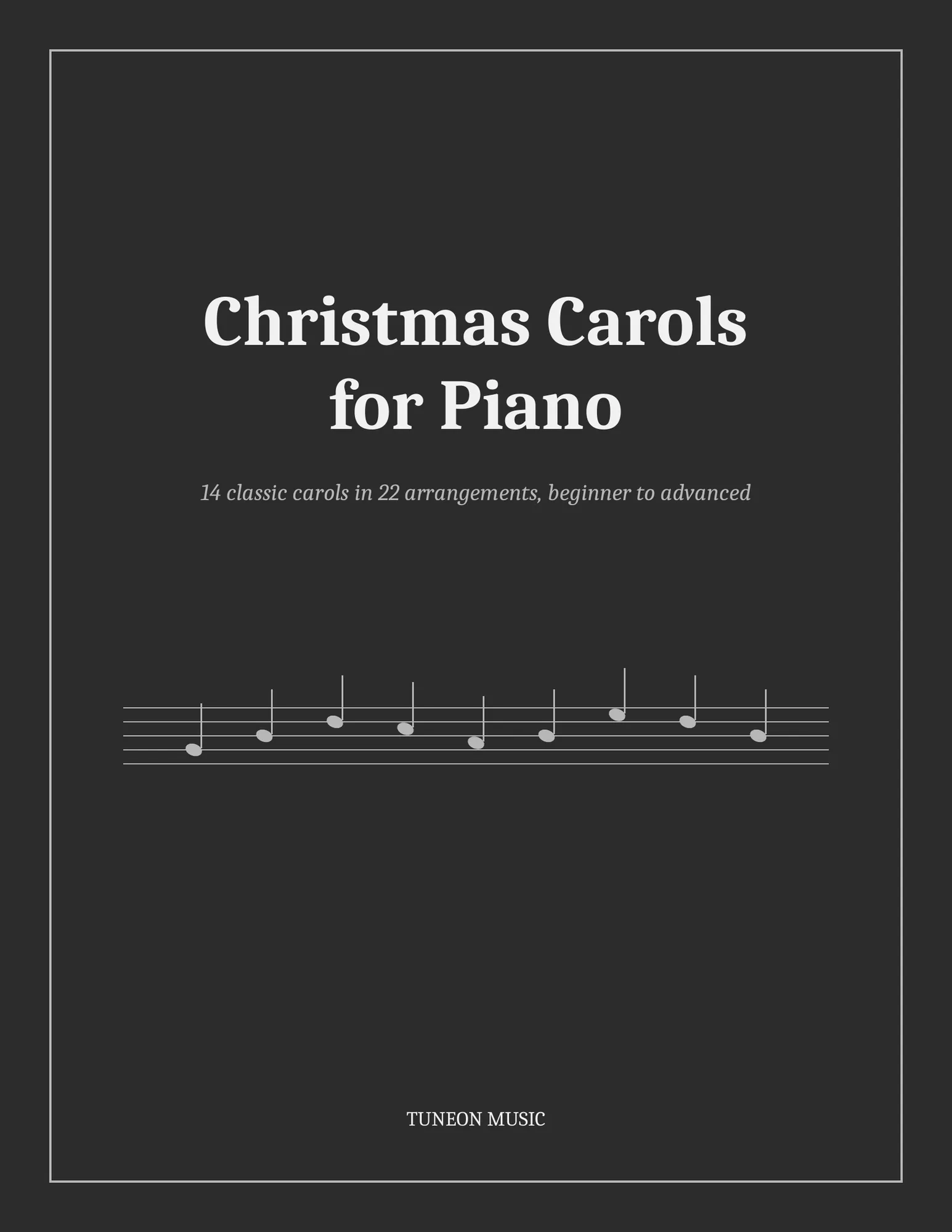 Christmas Carols for Piano cover