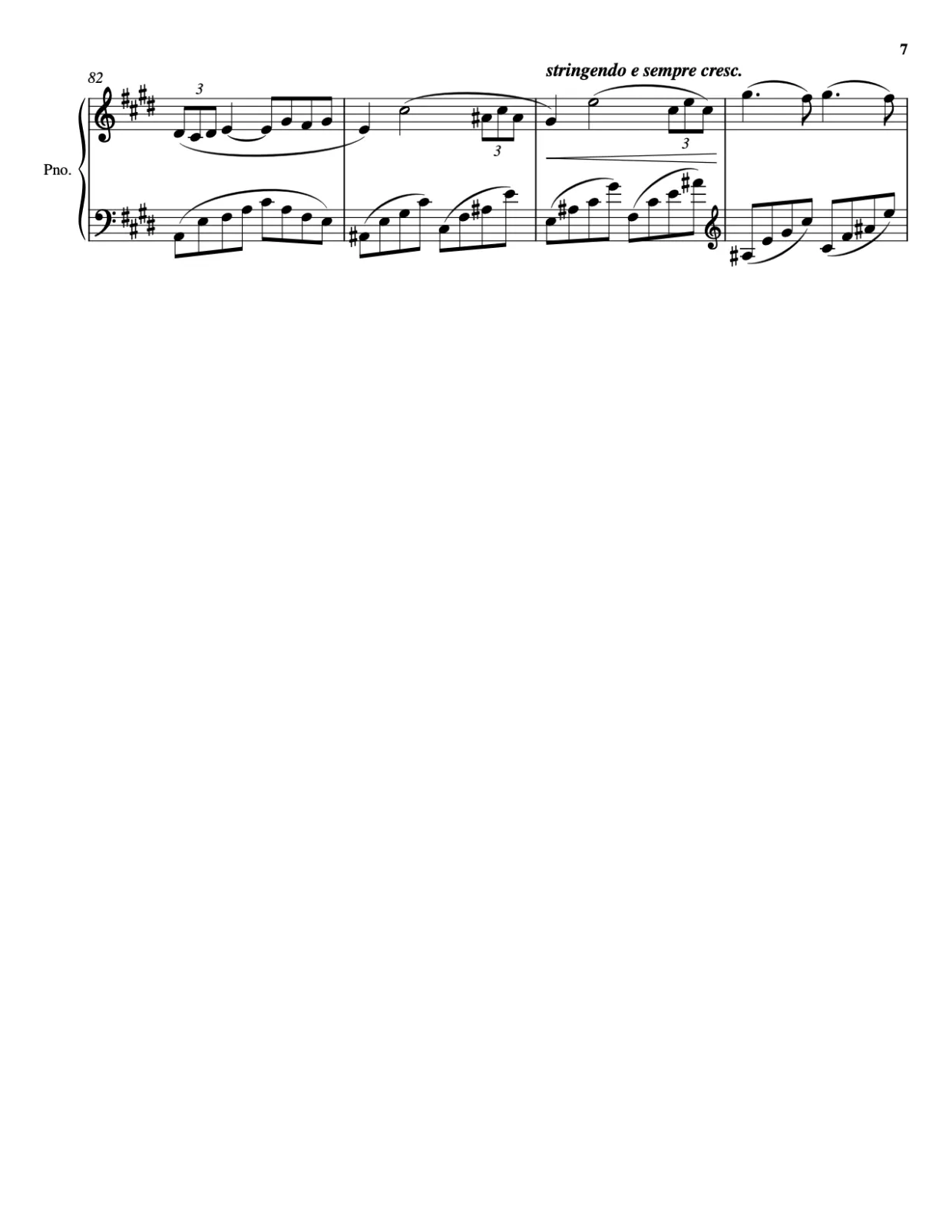 Sheet music page 7 Arabesque No. 1 - Advanced Version