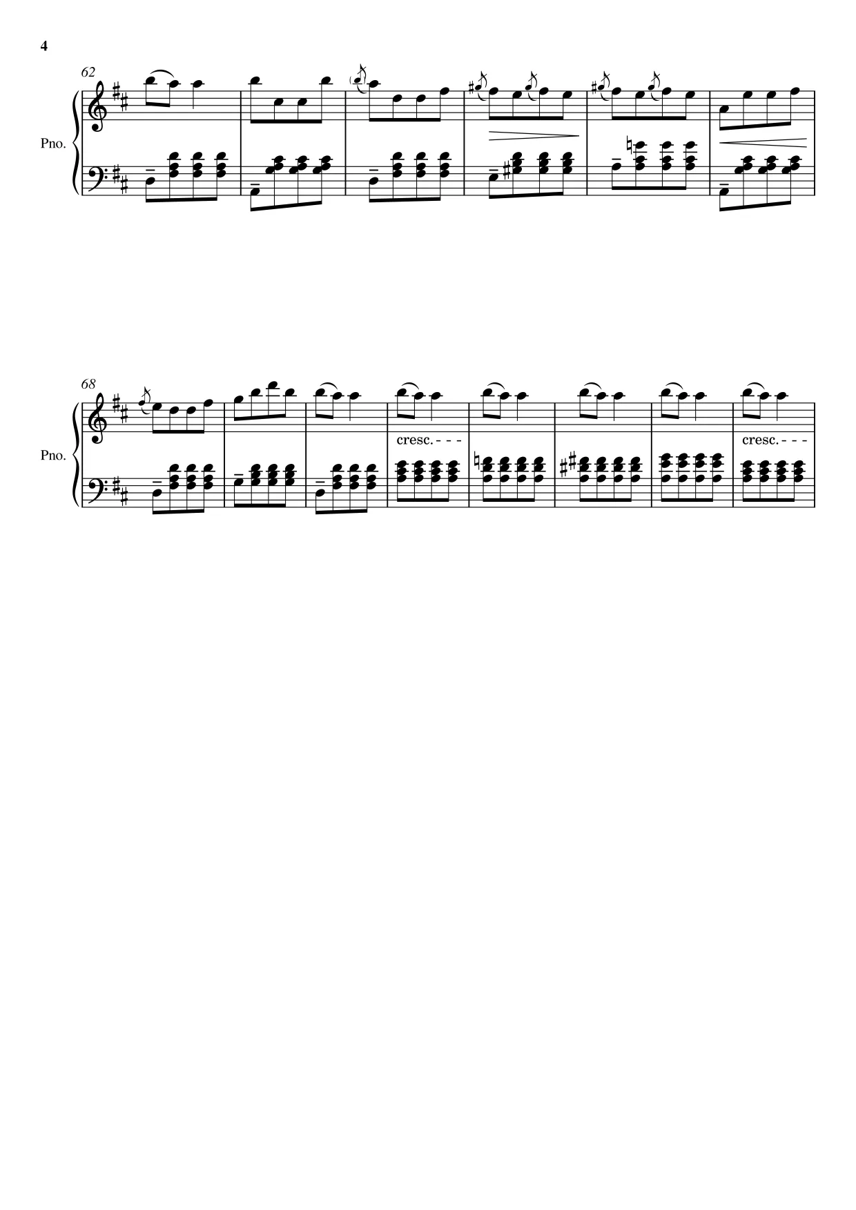 Sheet music page 4 Can-Can (Infernal Galop) - Advanced Version
