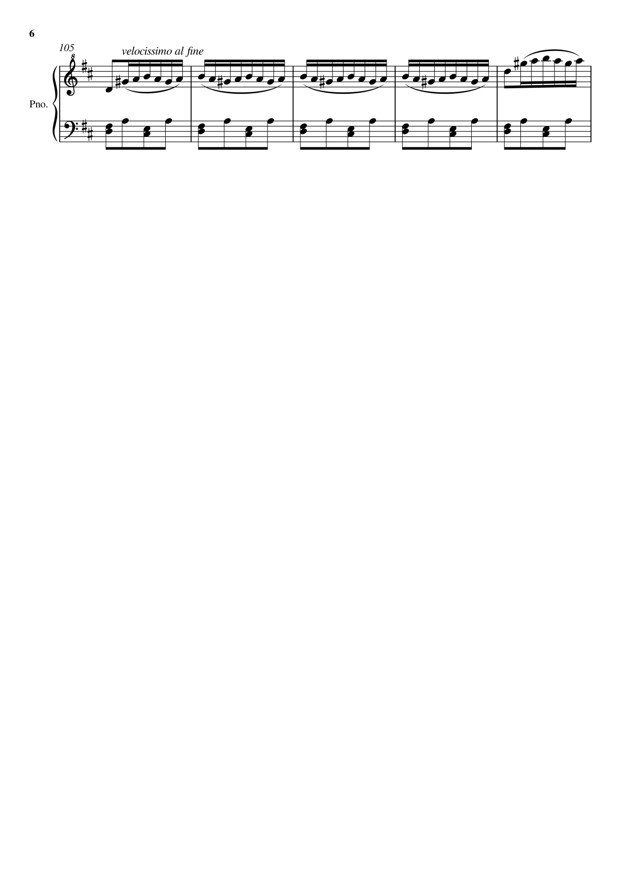 Sheet music page 6 Can-Can (Infernal Galop) - Advanced Version