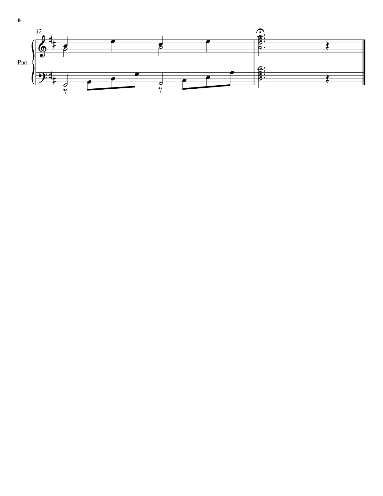 Sheet music page 6 Canon in D - Advanced Version