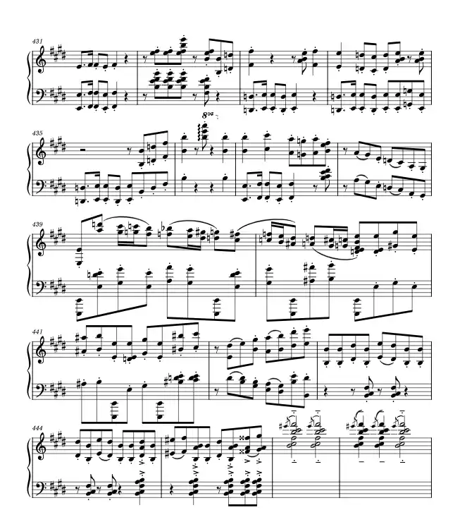 Sheet music page 1 Cleaning House - Advanced Version