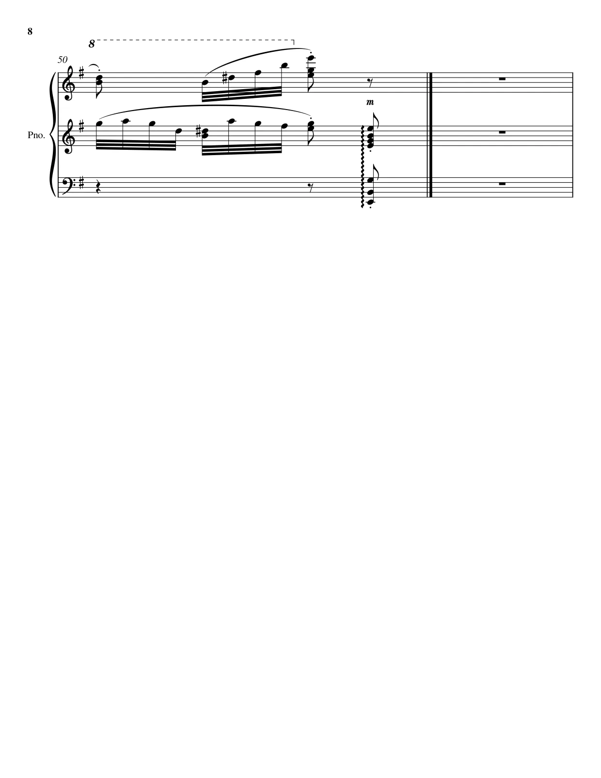 Sheet music page 8 Dance of the Sugar Plum Fairy - Advanced Version