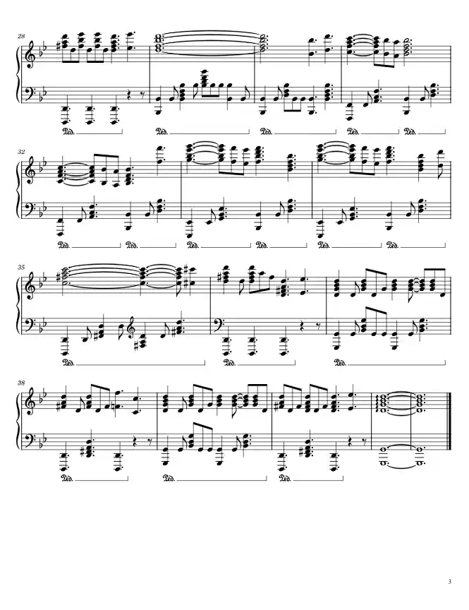 Sheet music page 3 Doctor Who Main Theme - Advanced Version