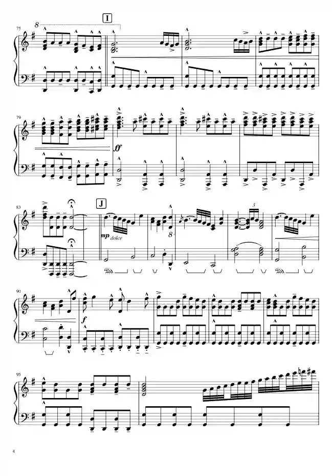 Sheet music page 4 Eine kleine Nachtmusik, K.525 - Advanced Version
