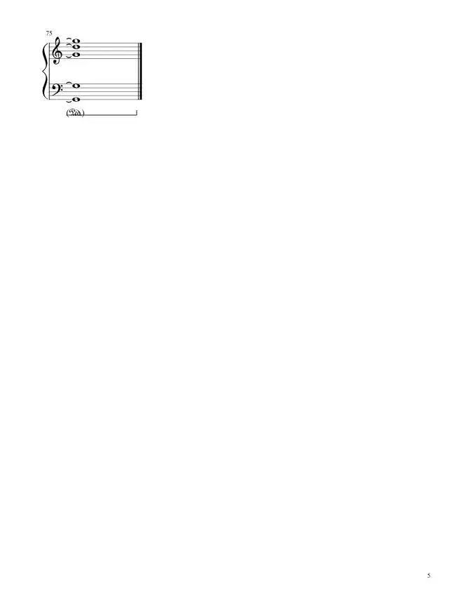 Sheet music page 5 Guren no Yumiya - Advanced Version