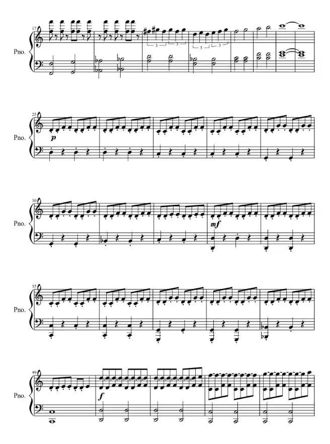 Sheet music page 2 I Am The Doctor - Beginner Version