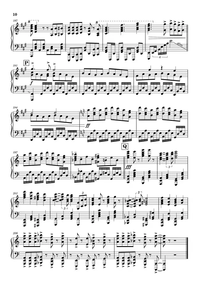 Sheet music page 10 Jiyuu no Tsubasa - Advanced Version