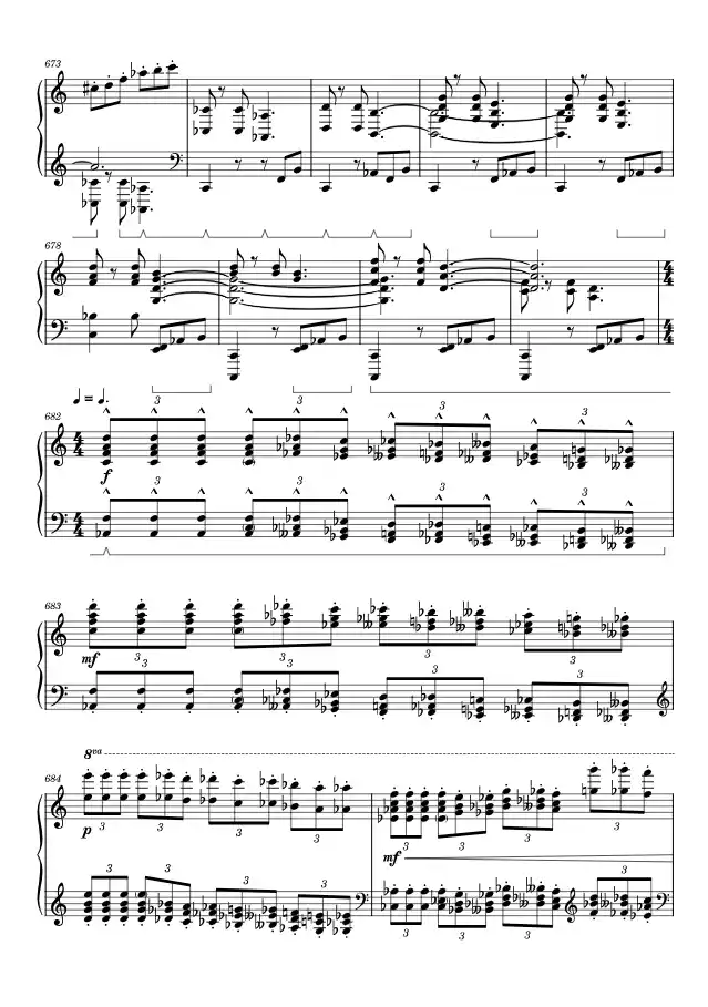 Sheet music page 2 Love Under Fire - Advanced Version