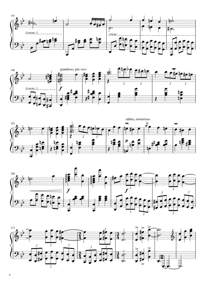 Sheet music page 6 Merry go round of life - Advanced Version