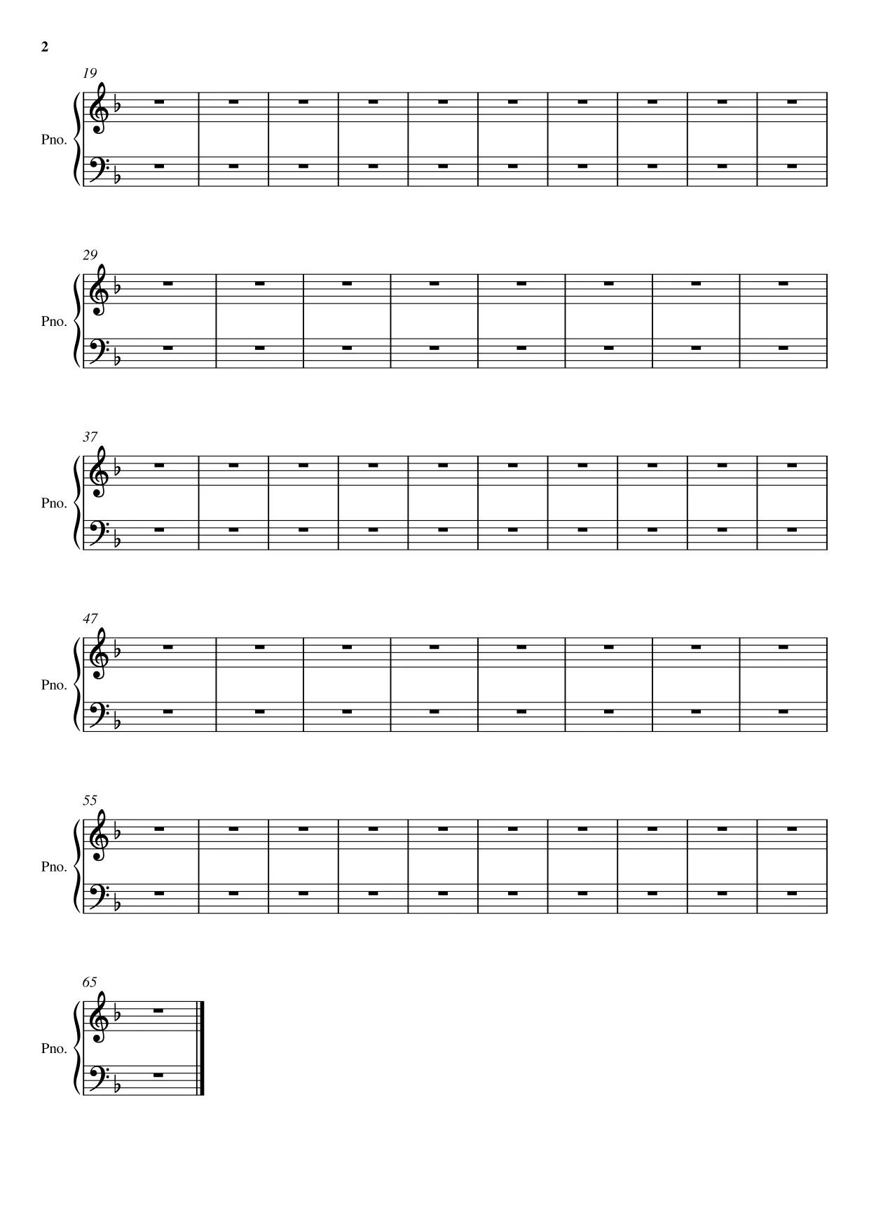 Sheet music page 2 Nocturne No. 20 in C-sharp minor - Intermediate Version