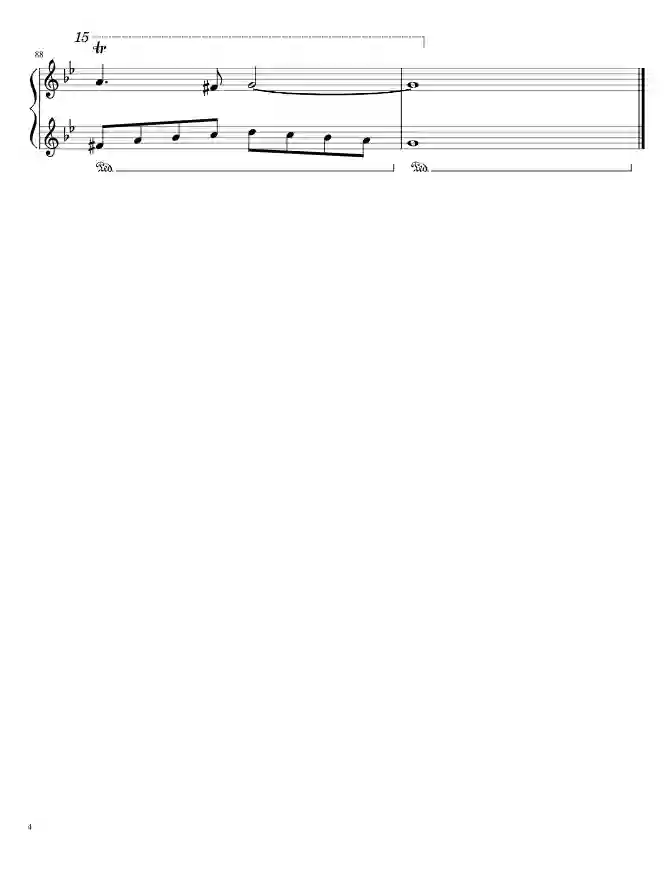 Sheet music page 4 Ode to Joy (Symphony No. 9, Op. 125 in D minor) - Intermediate Version