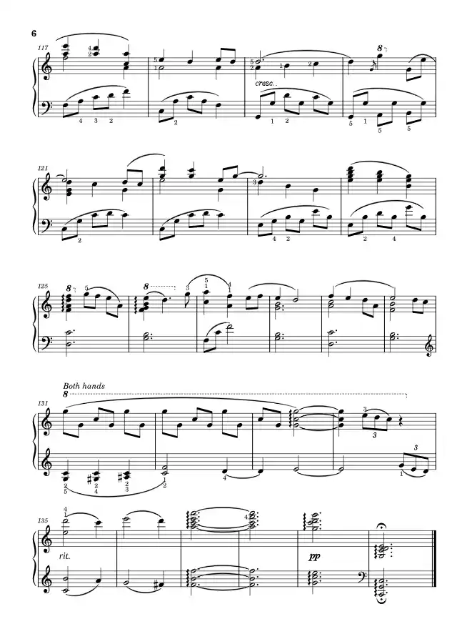 Sheet music page 6 The Promise of the World - Advanced Version