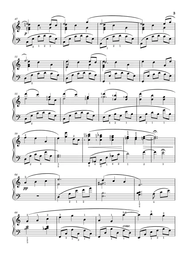 Sheet music page 3 The Promise of the World - Advanced Version