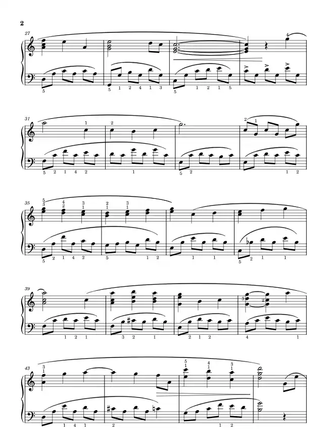 Sheet music page 2 The Promise of the World - Advanced Version