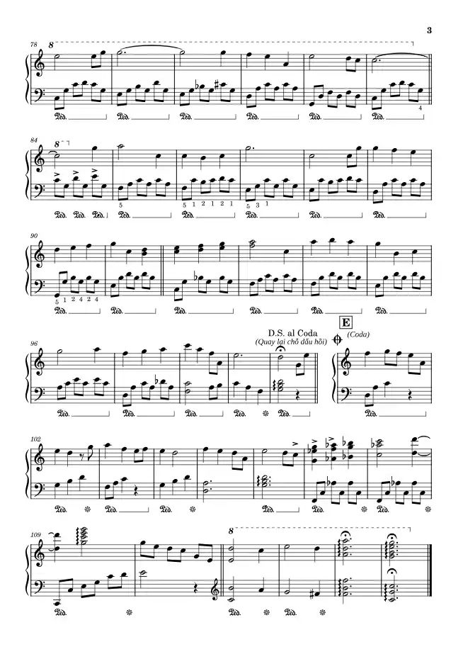 Sheet music page 3 The Promise of the World - Intermediate Version