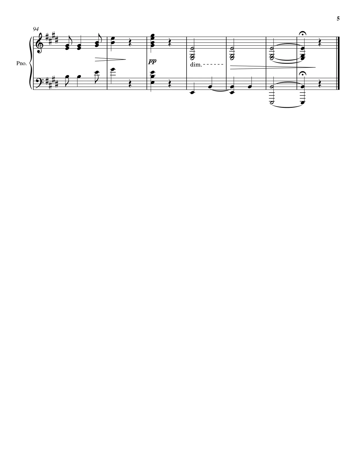 Sheet music page 5 Salut d'Amour - Advanced Version