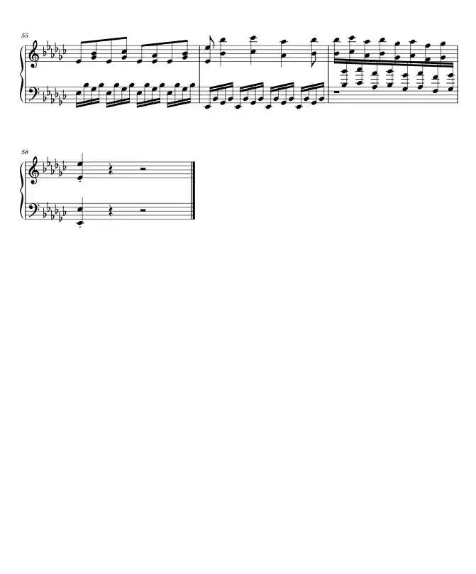 Sheet music page 4 Shinzou wo Sasageyo - Advanced Version