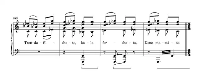 Sheet music page 4 Suliman's Spell - Advanced Version