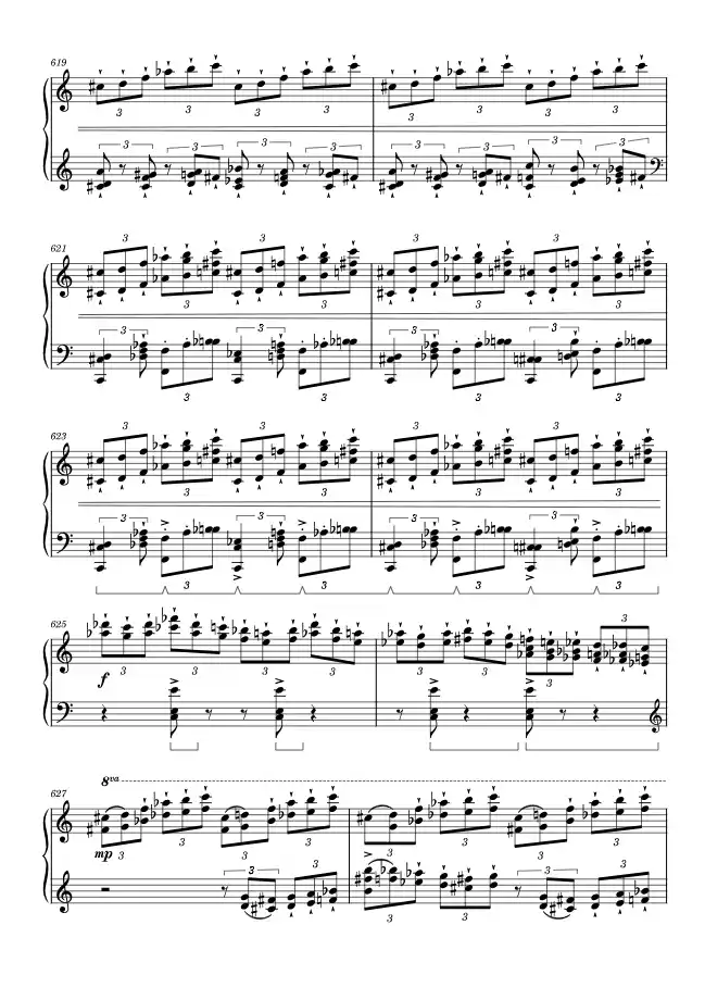Sheet music page 2 Suliman's Spell - Advanced Version