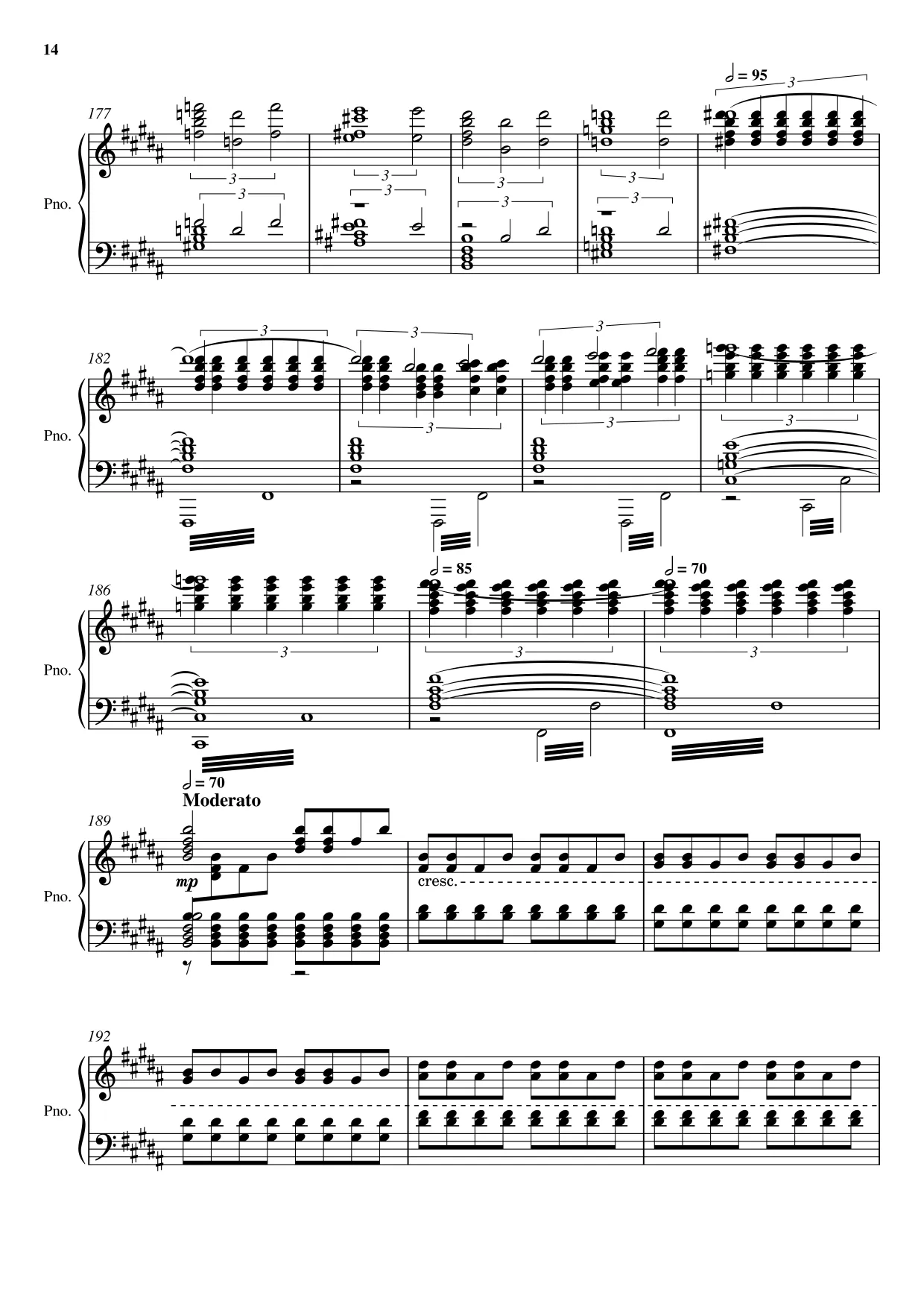 Sheet music page 14 Swan Lake — Scène (Swan Theme) - Advanced Version