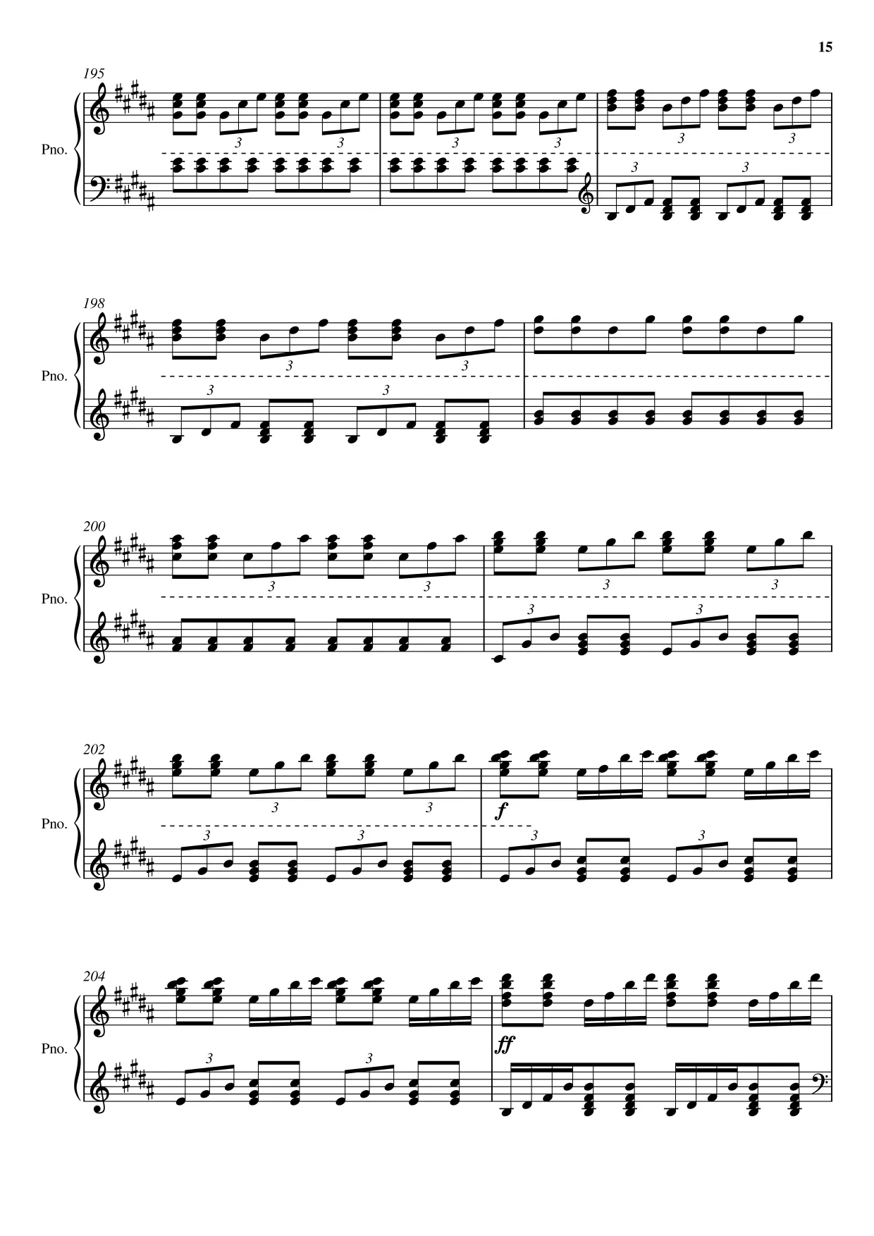 Sheet music page 15 Swan Lake — Scène (Swan Theme) - Advanced Version