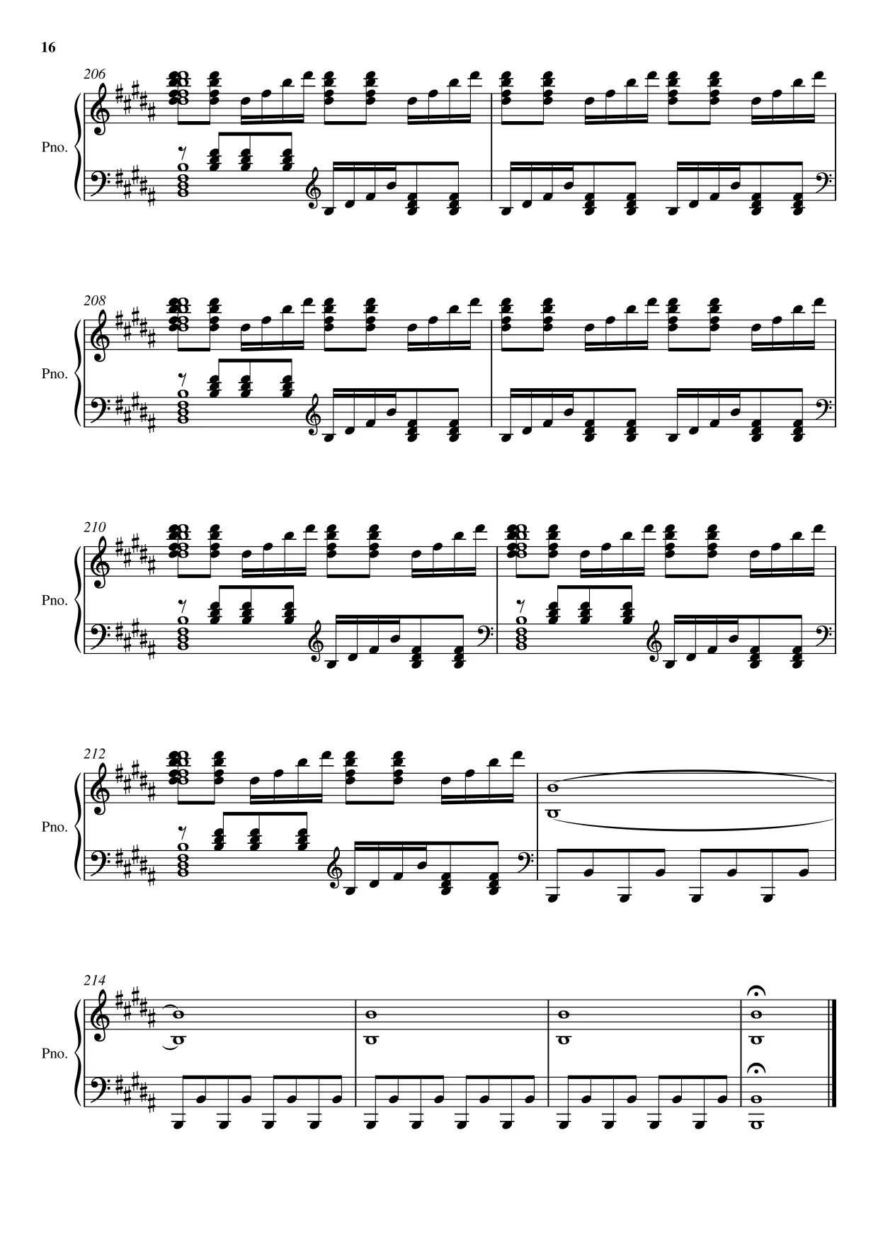 Sheet music page 16 Swan Lake — Scène (Swan Theme) - Advanced Version