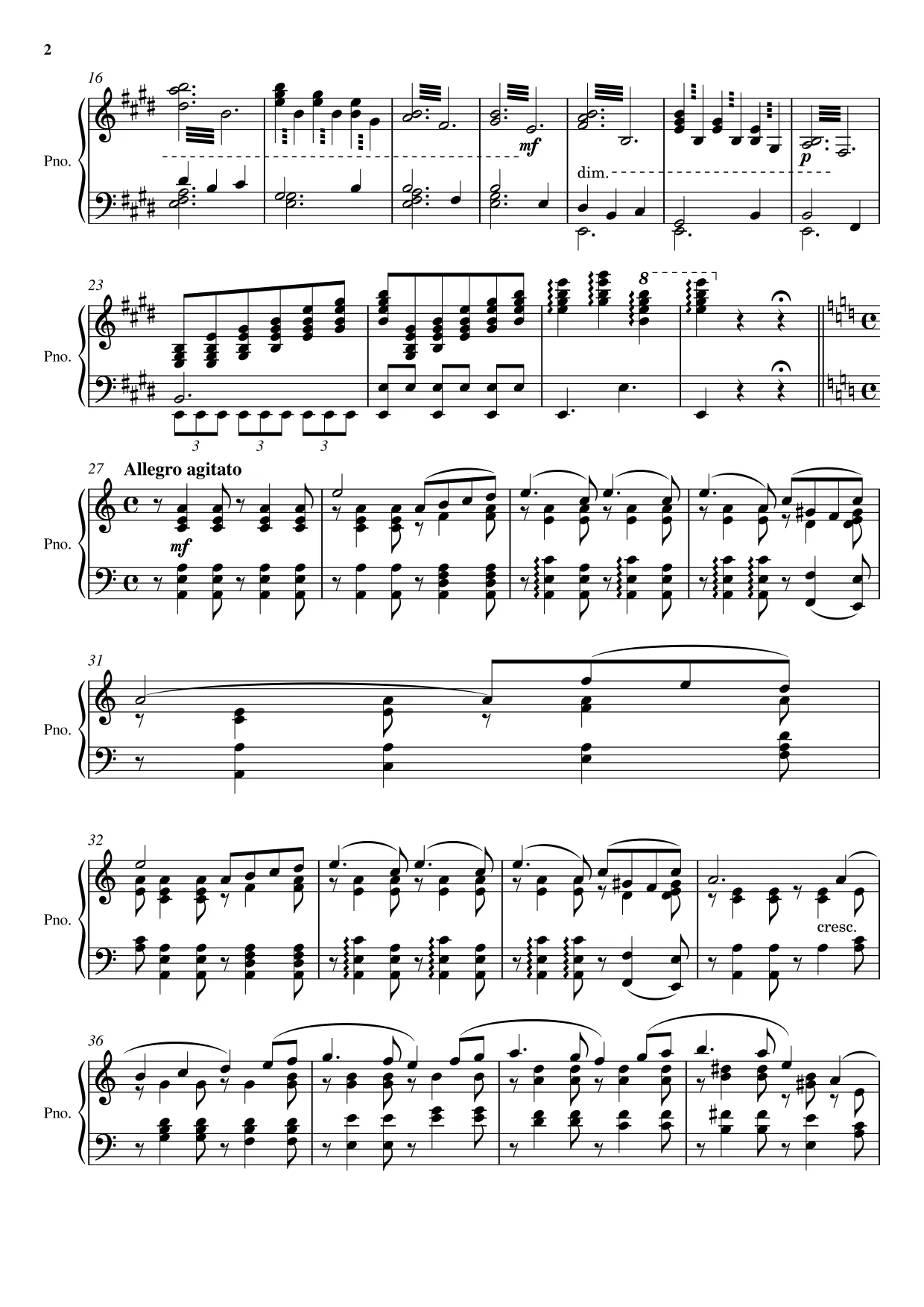 Sheet music page 2 Swan Lake — Scène (Swan Theme) - Advanced Version