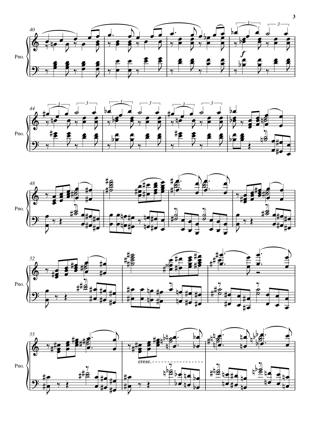 Sheet music page 3 Swan Lake — Scène (Swan Theme) - Advanced Version