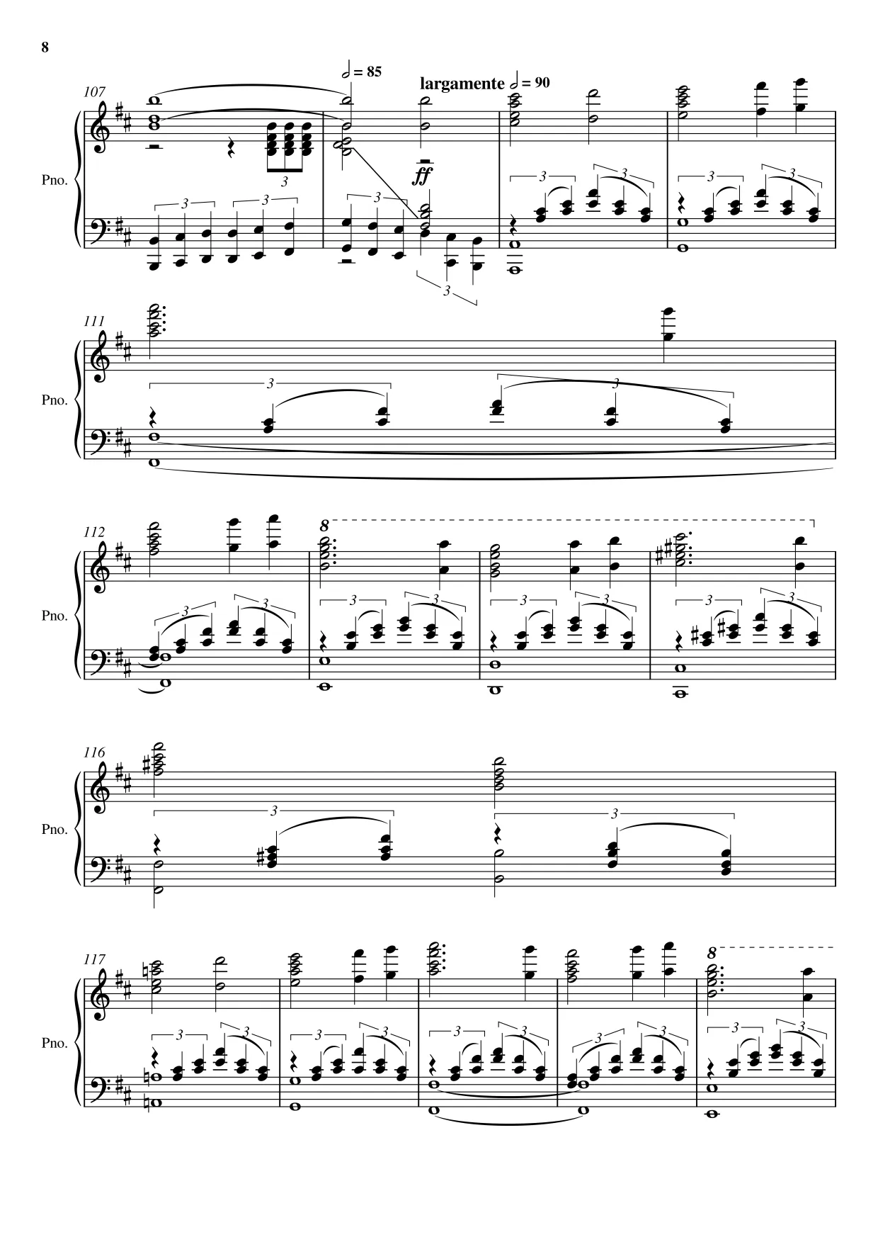 Sheet music page 8 Swan Lake — Scène (Swan Theme) - Advanced Version