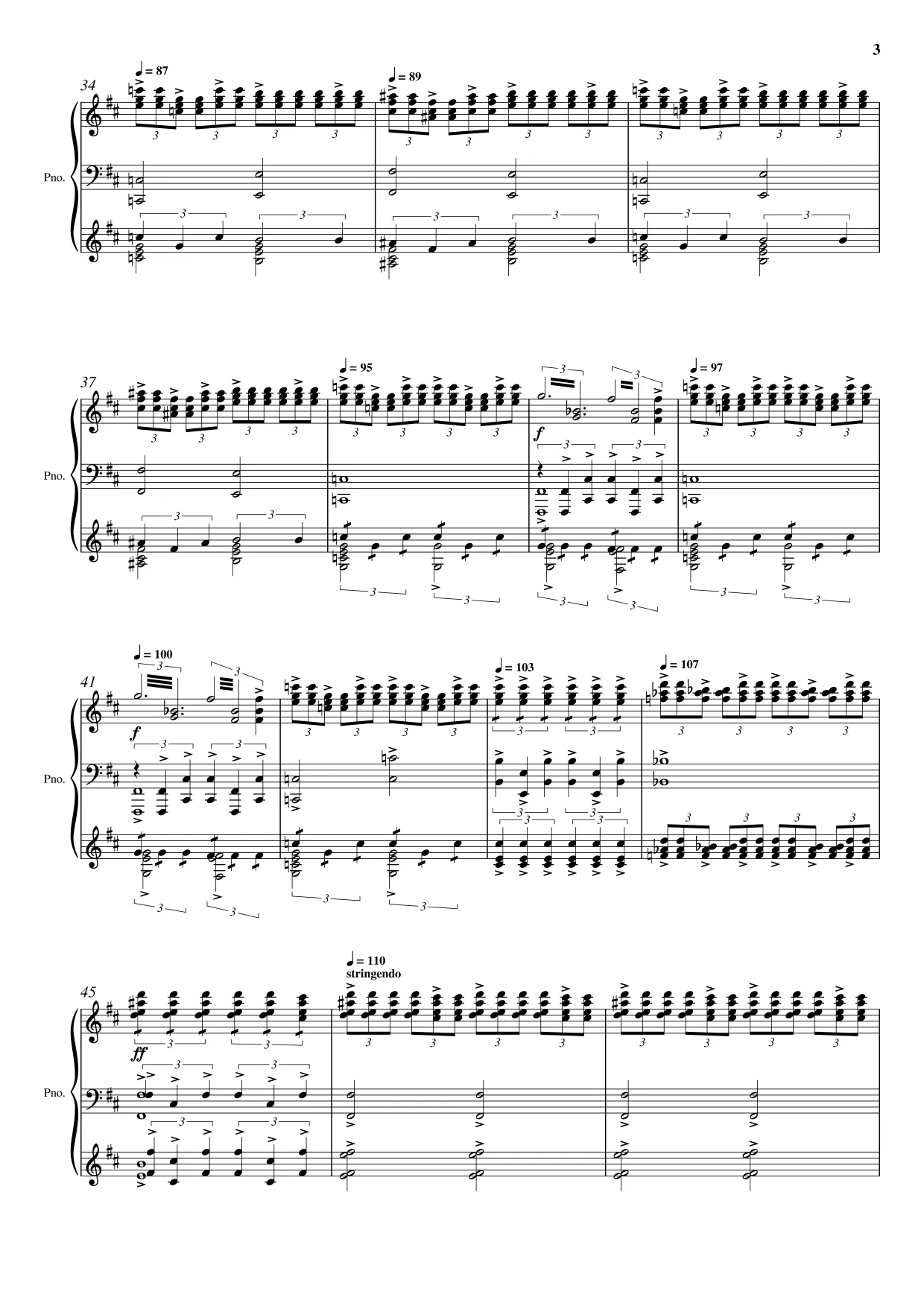 Sheet music page 3 Swan Lake — Scène (Swan Theme) - Intermediate Version