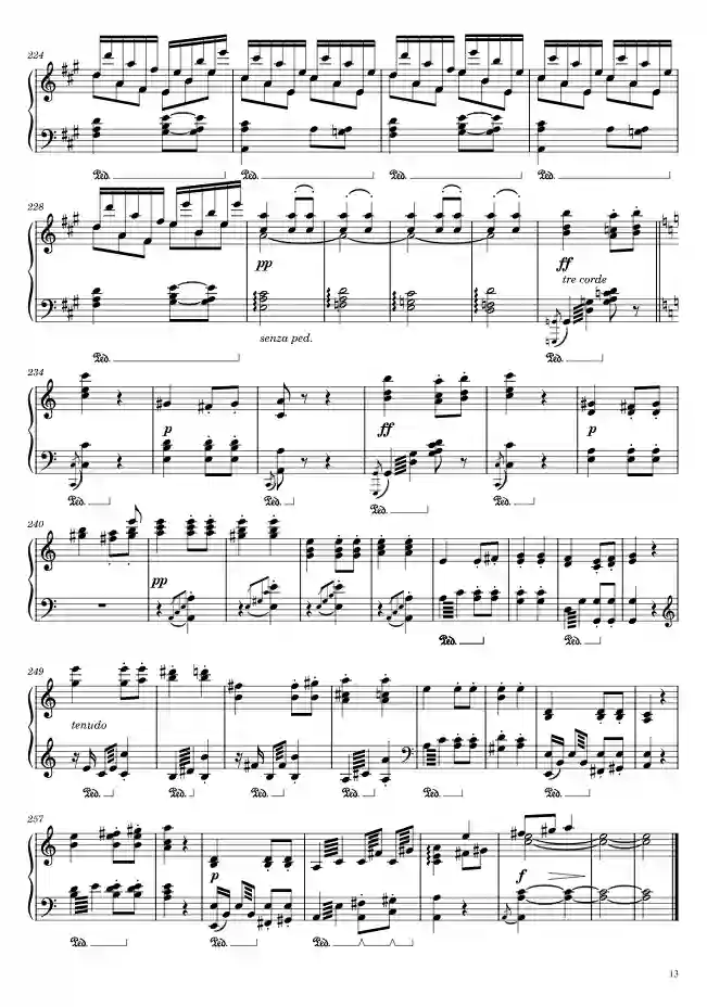 Sheet music page 13 Symphony No. 7, Op.92 in A major - Advanced Version