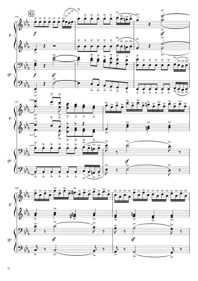 Sheet music page 15 The Magic Flute Overture, K. 620 - Intermediate Version