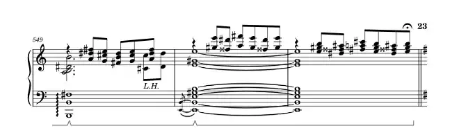 Sheet music page 5 To Star Lake - Advanced Version
