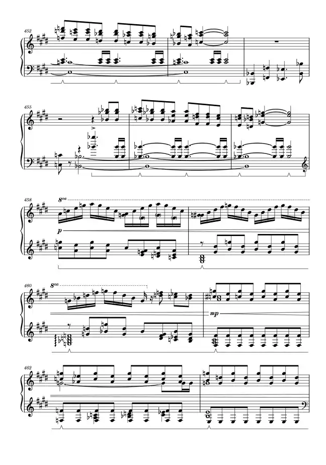 Sheet music page 1 To Star Lake - Advanced Version