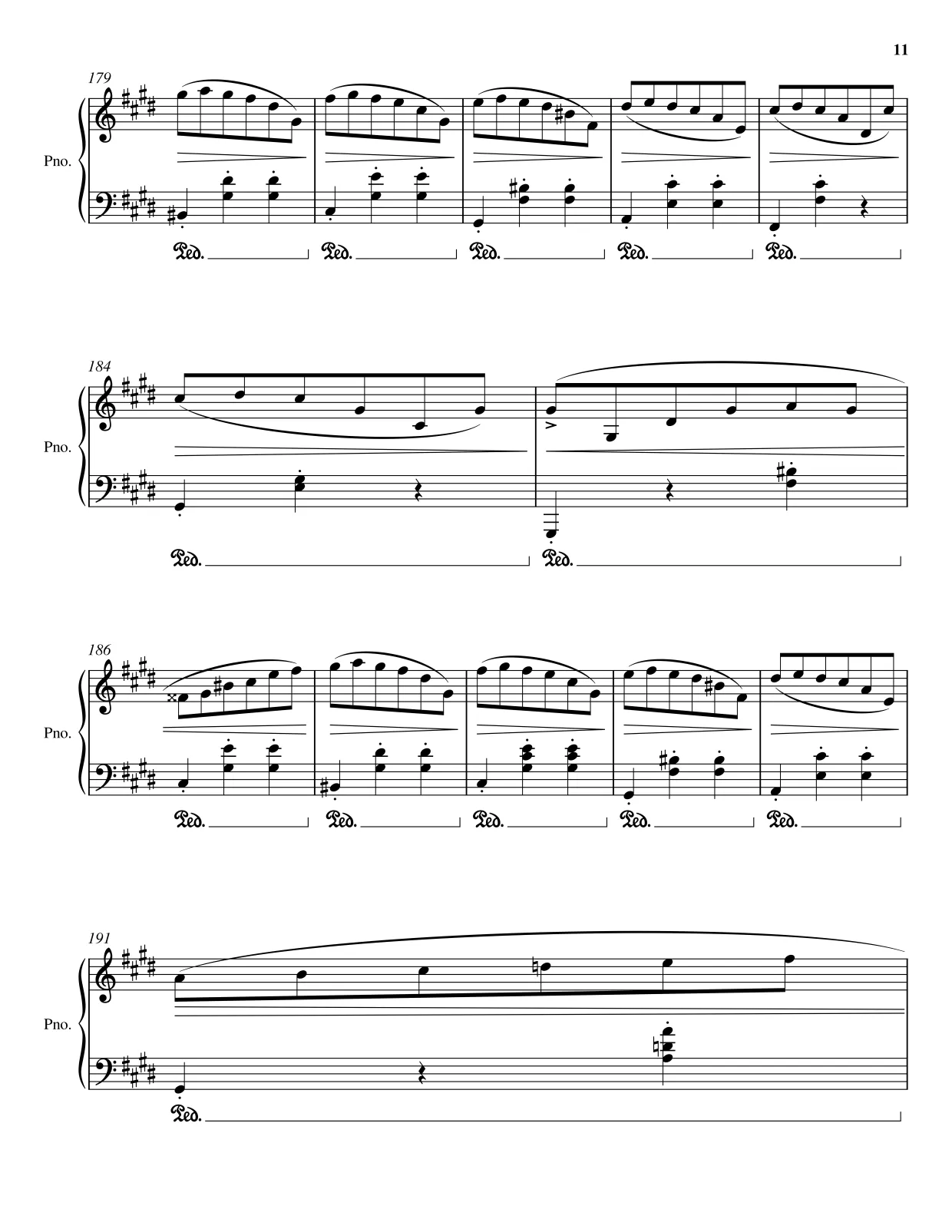 Sheet music page 11 Waltz Op. 64 No. 2 - Advanced Version