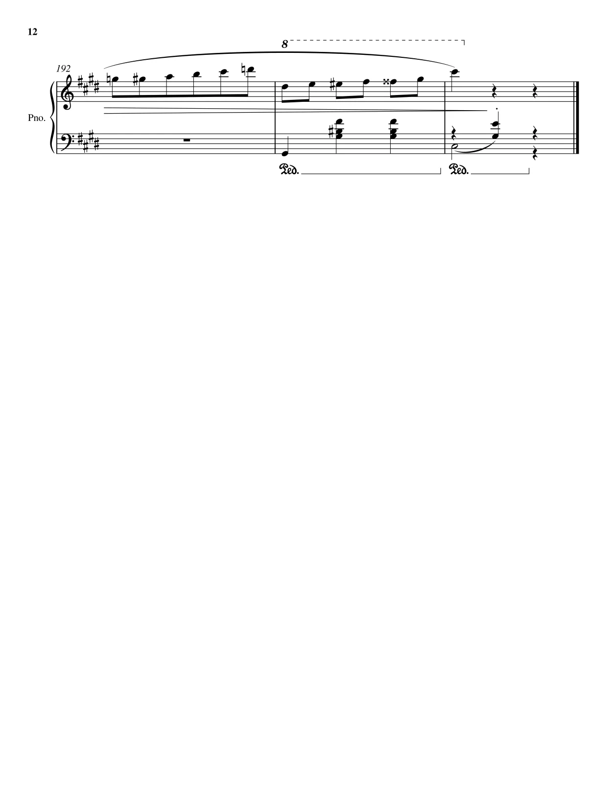 Sheet music page 12 Waltz Op. 64 No. 2 - Advanced Version
