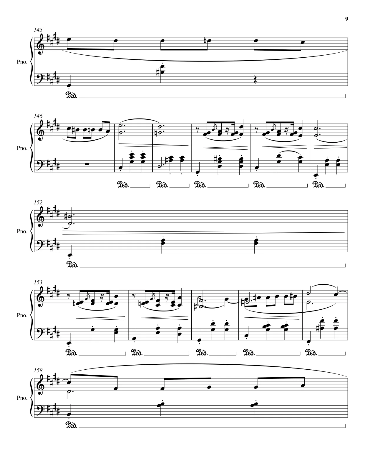 Sheet music page 9 Waltz Op. 64 No. 2 - Advanced Version