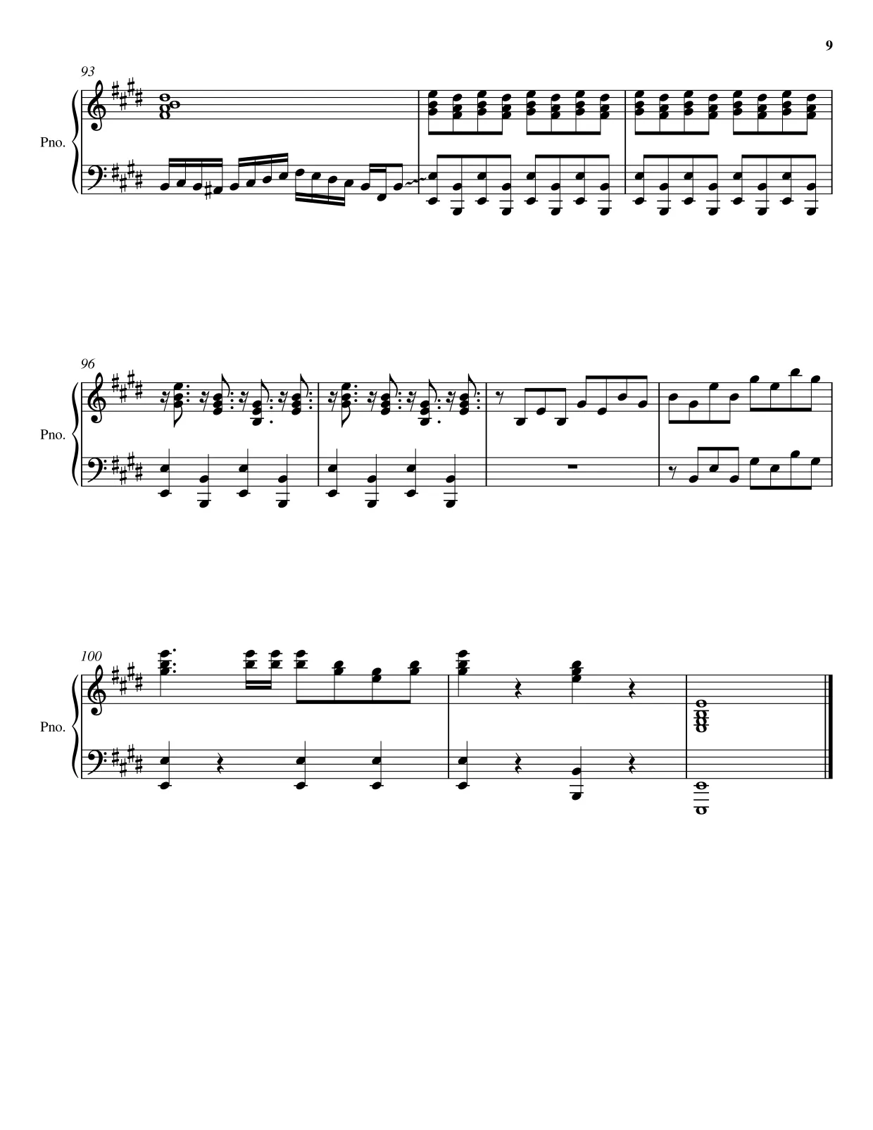 Sheet music page 9 William Tell Overture - Advanced Version