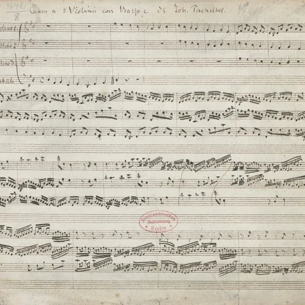 Johann Pachelbel piano sheet hero image